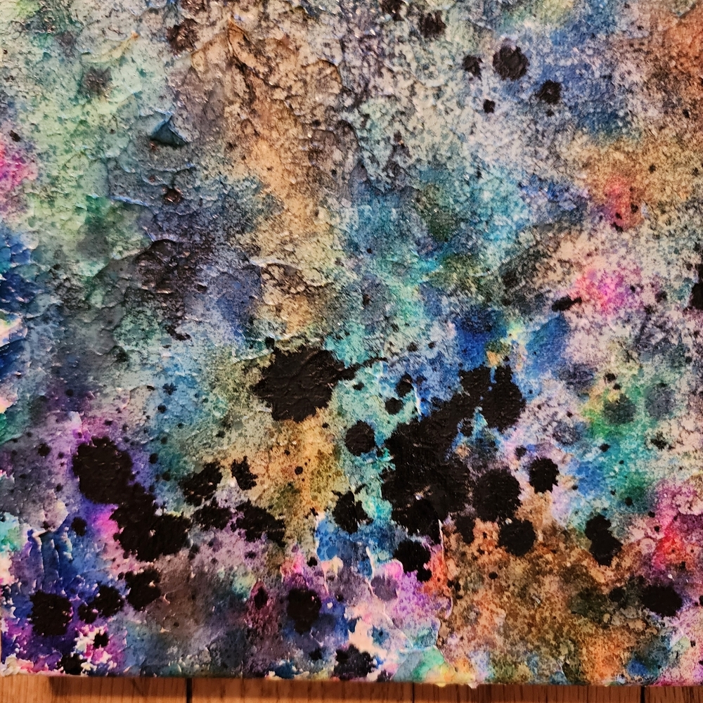 HANDCRAFTED Abstract Painting HANDPAINTED Artwork HANDMADE Wall Art Decor 11x14 - Picture 9 of 16